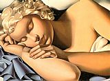 Tamara De Lempicka Famous Paintings - Girl Sleeping